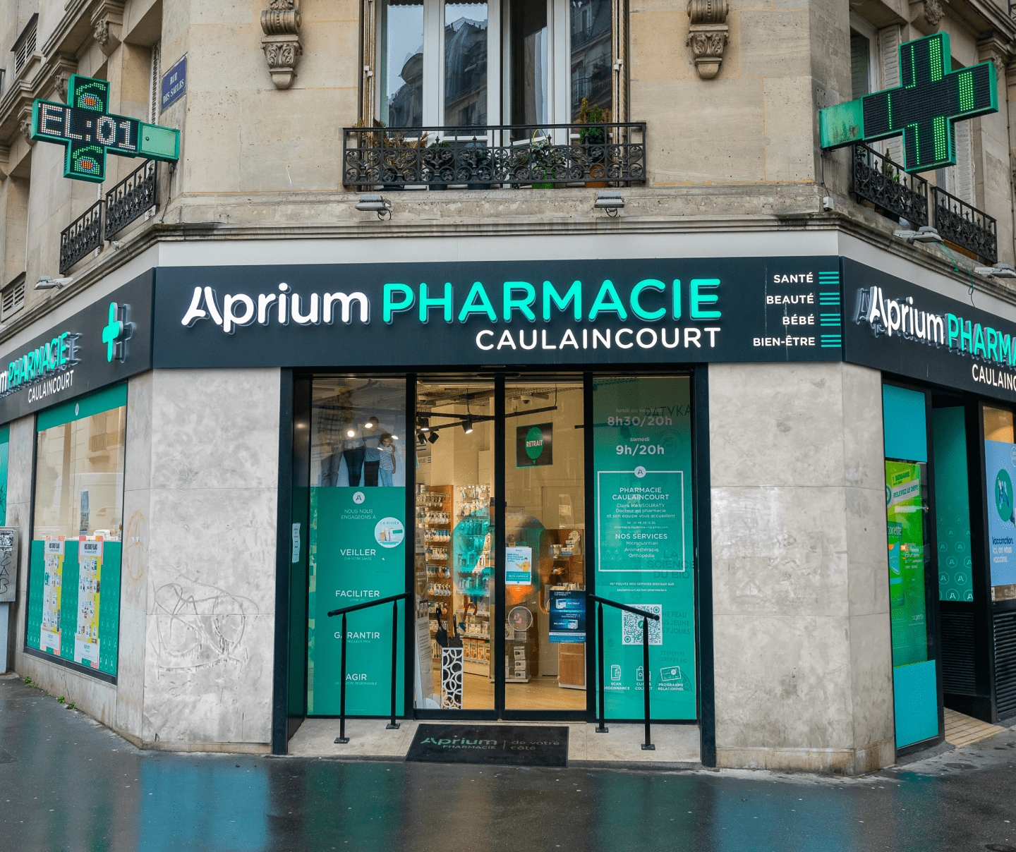 Devanture Aprium Pharmacie